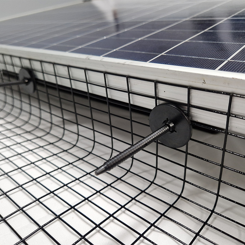 Solar Mesh Clip Single Use On SP 800 for solar panel bird proofing